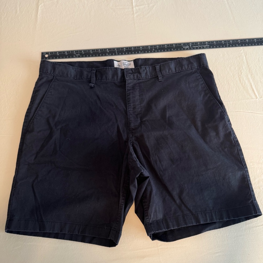 Original Penguin Men's Dark Navy Flat Front Shorts